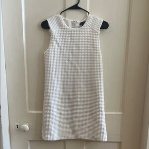 Willi Smith Textured White Mini Dress